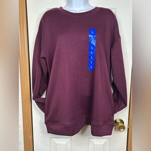 NWT Mondetta Cozy Active Crewneck Sweatshirt Womens Large Tencel Modal